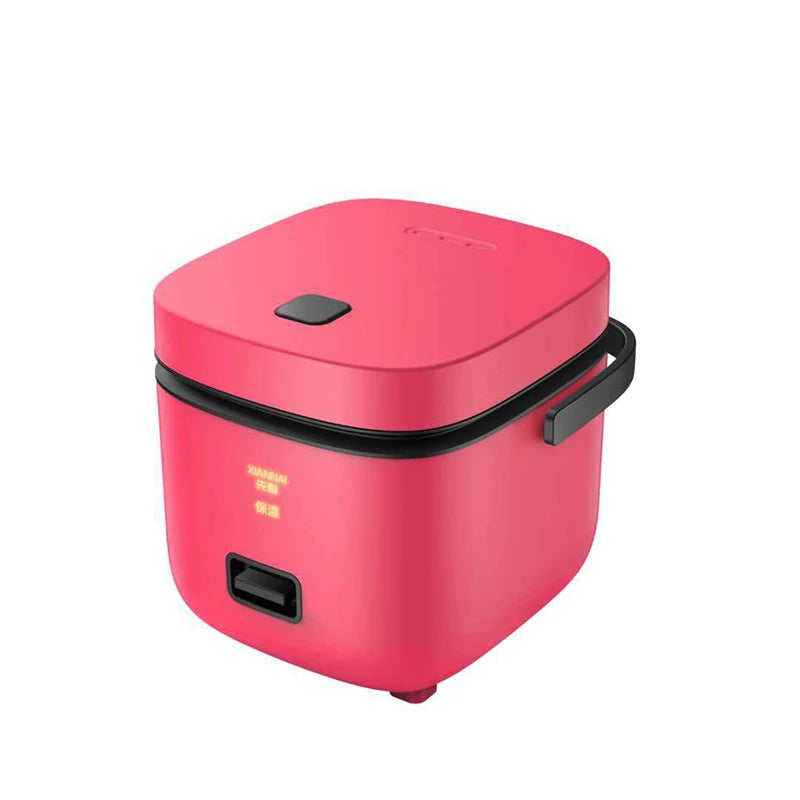 OAPE Drop Shipp 220V 1.2L Cute Rice Cooker Small 5 Colors 1-2 Person Household Single Kitchen Mini Appliances WIth Handle